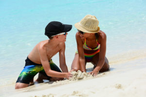 Children making sandcastles - Sandcastle Homes